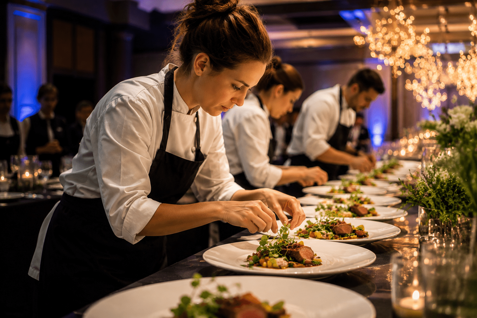 Pilotage opérationnel d’un événement de dressage et mise en scène culinaire